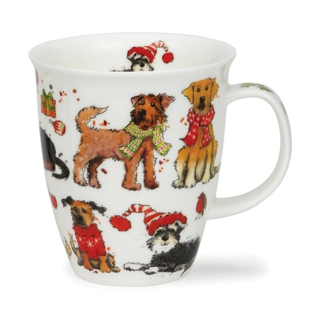 Nevis Festive Dogs Mug