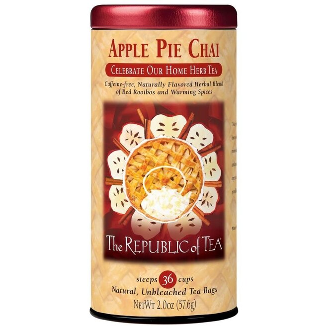 Republic of Tea Apple Pie Chai Rooibos 36s