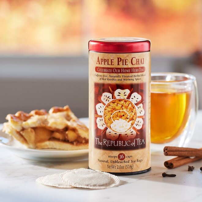 Republic of Tea Apple Pie Chai Rooibos 36s