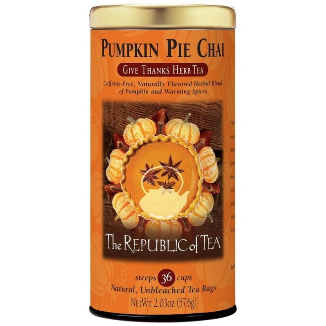 Republic of Tea Pumpkin Pie Chai Herbal 36s