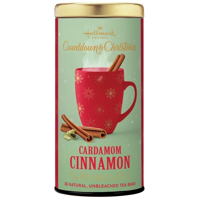 Republic of Tea Hallmark Channel Countdown to Christmas Cardamom Cinnamon Herbal 36s