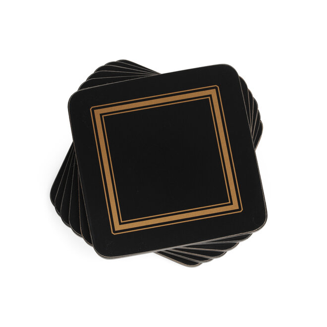Classic Black Coasters