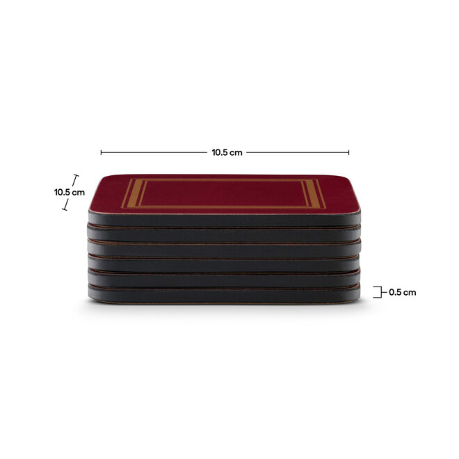 Classic Burgundy Coasters