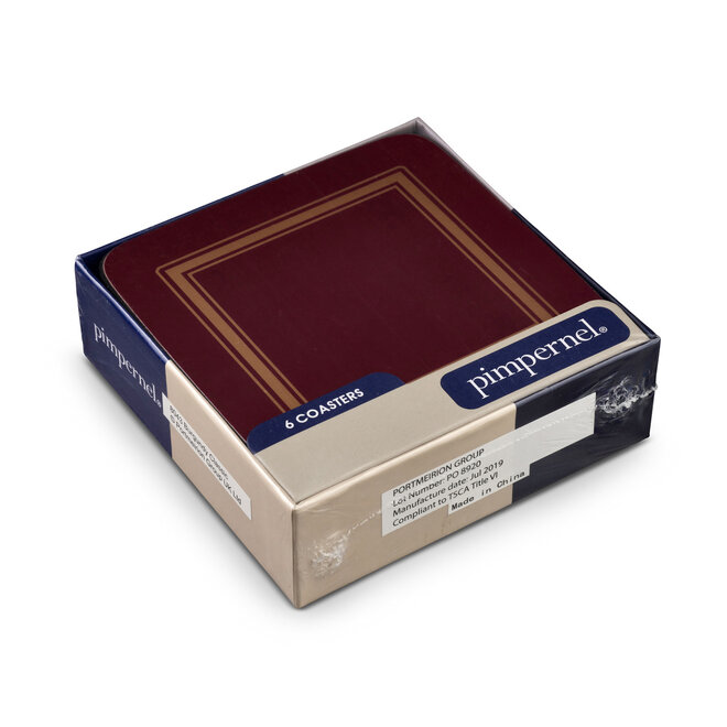 Classic Burgundy Coasters