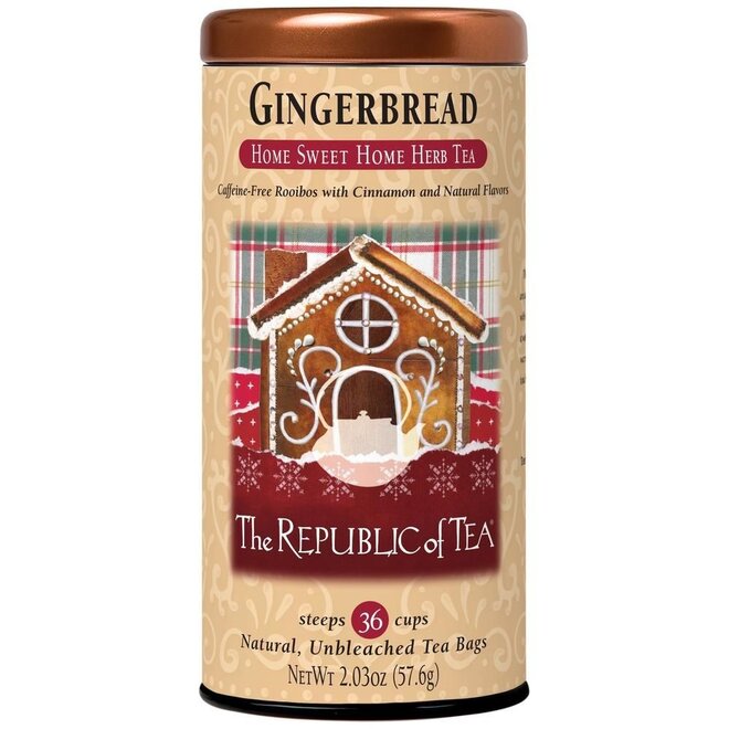Republic of Tea Cuppa Cake Gingerbread Rooibos 36s