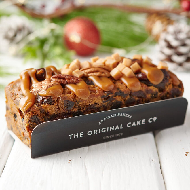The Original Cake Company Spiced Rum, Date & Salted Caramel Cake Slab 320g
