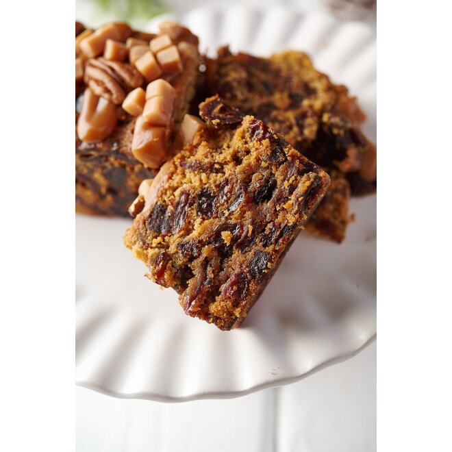 The Original Cake Company Spiced Rum, Date & Salted Caramel Cake Slab 320g