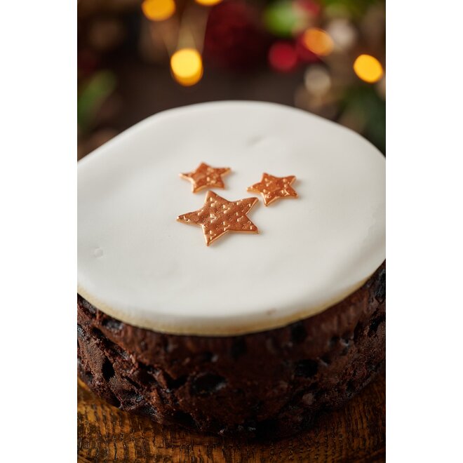 The Original Cake Company  6" Round All Over Iced Fruit Cake with Icing & Marzipan