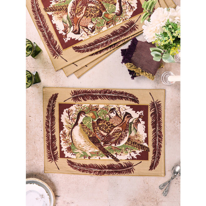 Pheasant Cabernet Placemats