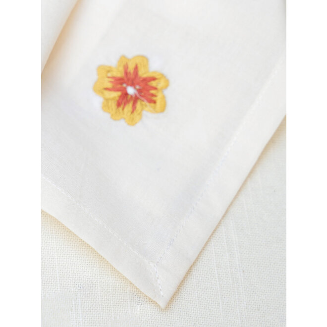 Rooster Embroidered Tea Napkins