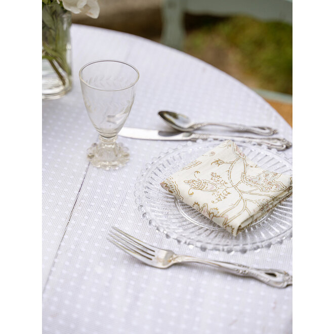Ella Dot Lace Tablecloth, 56" x 56"