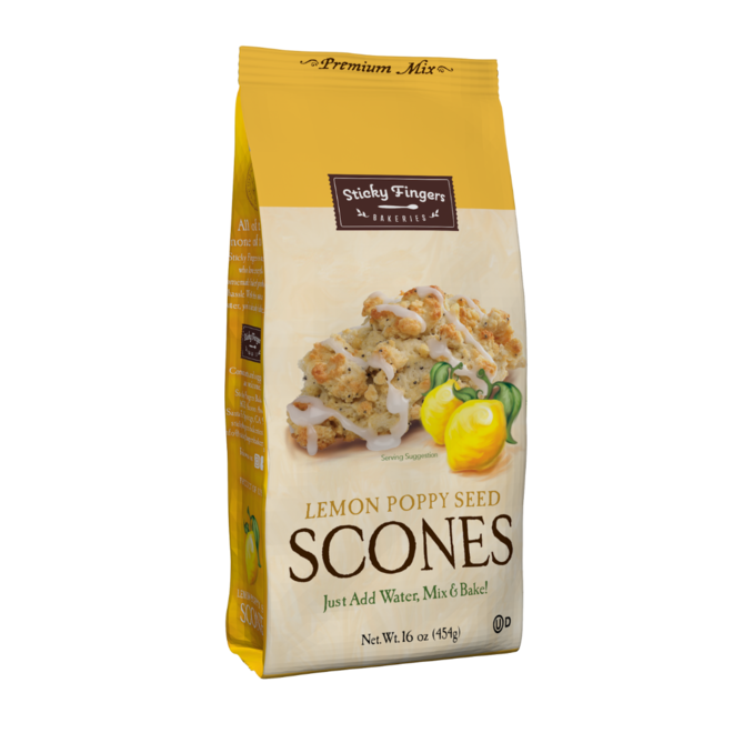 Sticky Fingers Lemon Poppy Seed Scone Mix