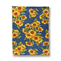 Sunflower Valley Navy Tea Towel