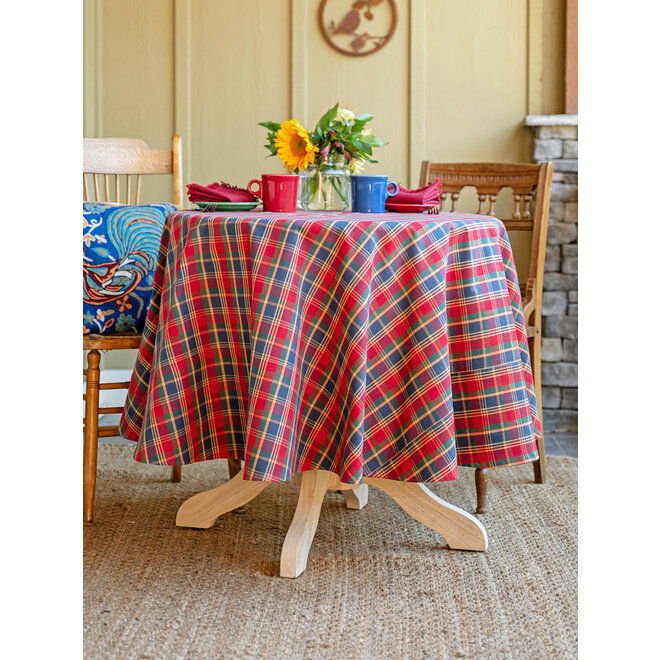 Farmhouse Plaid Round Cloth, 70"