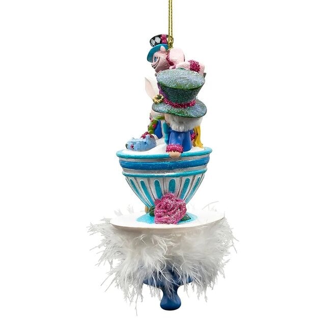 Kurt Adler Alice & Friends Tea Party Hat Ornament