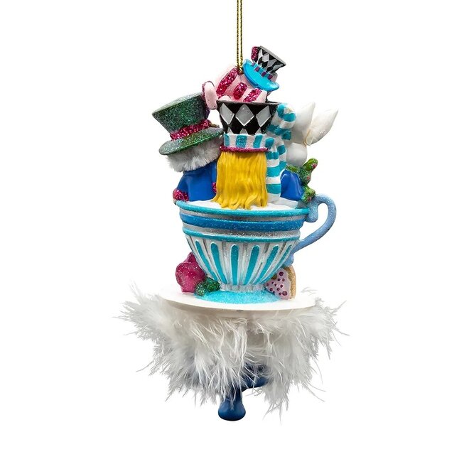 Kurt Adler Alice & Friends Tea Party Hat Ornament