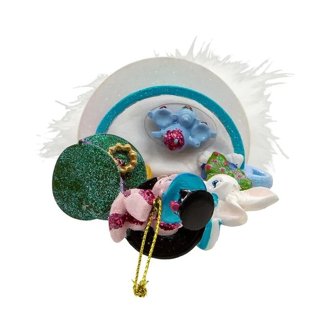 Kurt Adler Alice & Friends Tea Party Hat Ornament