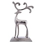 Silver Metal Reindeer Stocking Hanger