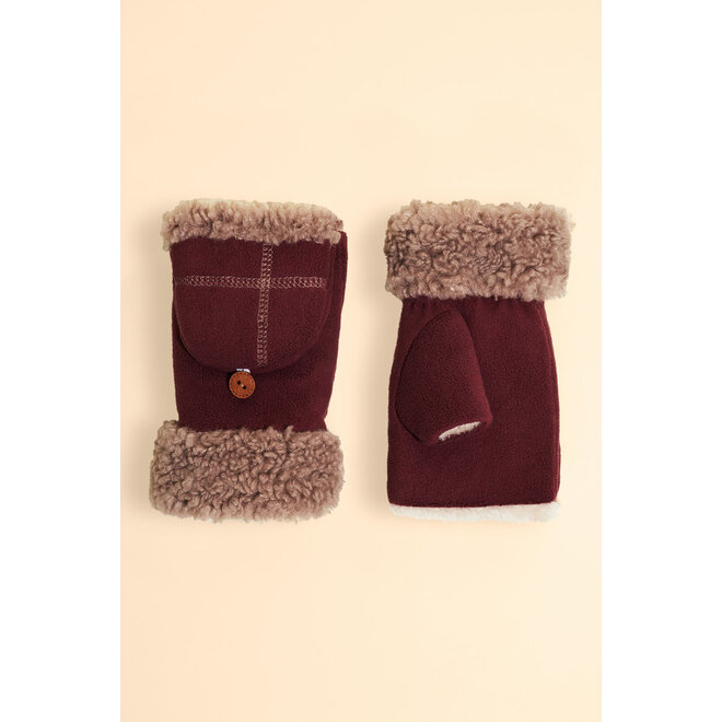 Anna Mittens (Burgundy)