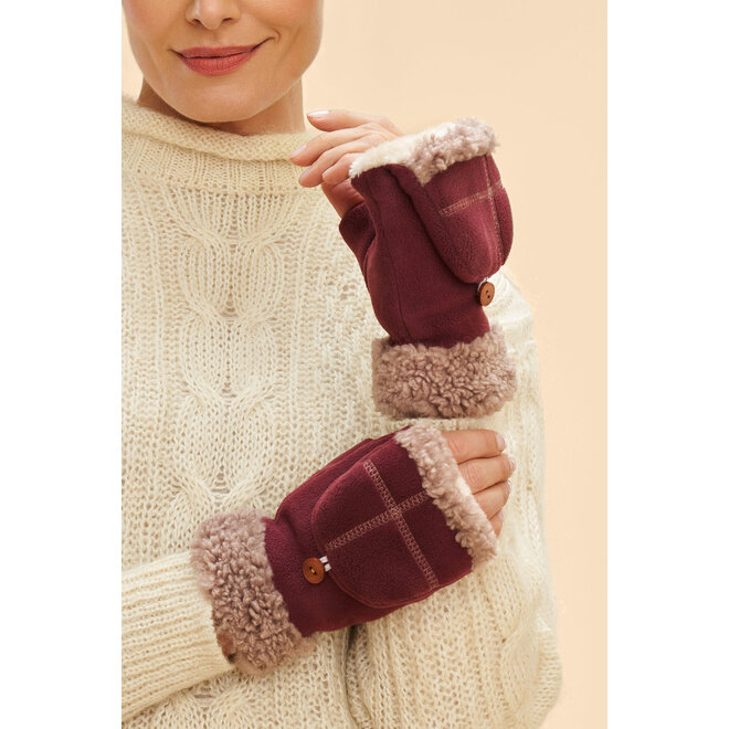 Anna Mittens (Burgundy)