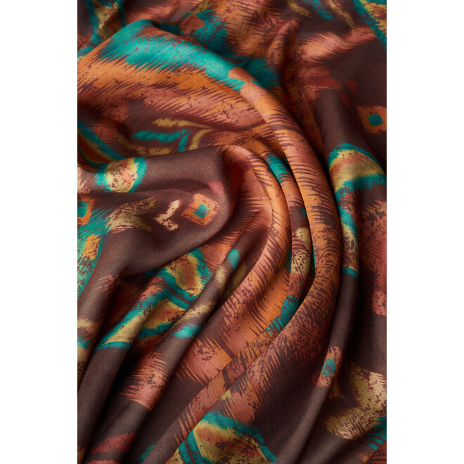 Chocolate Ikat Kimono Jacket