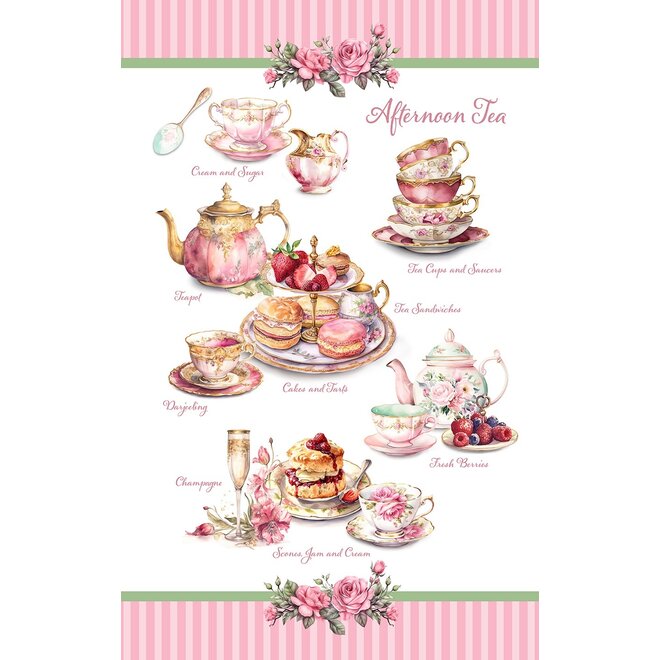 Afternoon Tea Tea Towel
