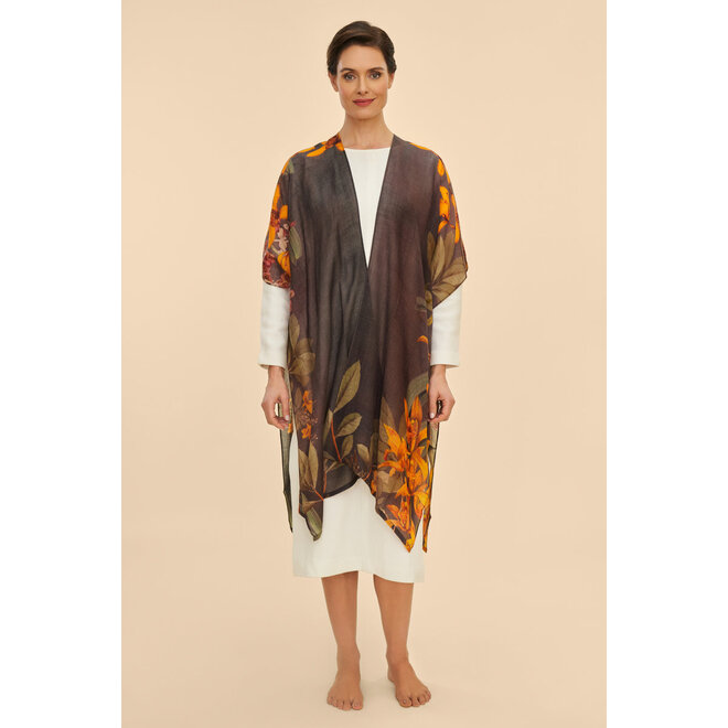 Wool Wraparound Botany Bliss (Charcoal)