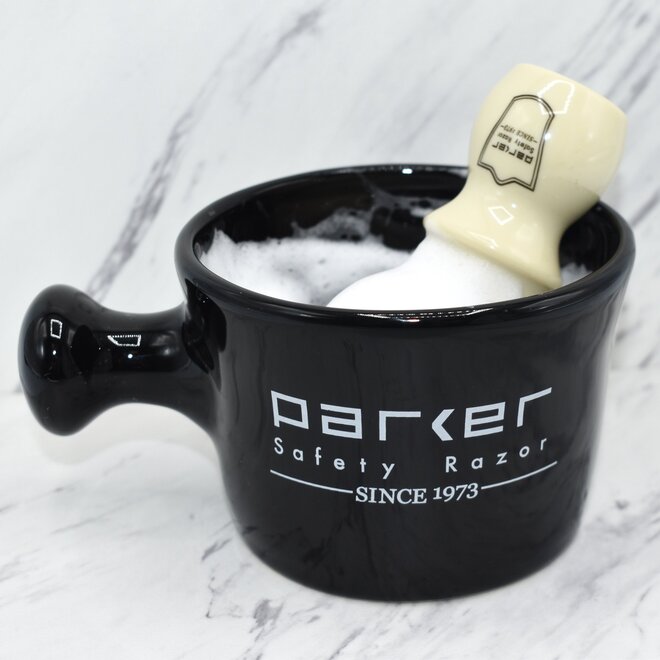 Parker Apothecary Black Shave Mug