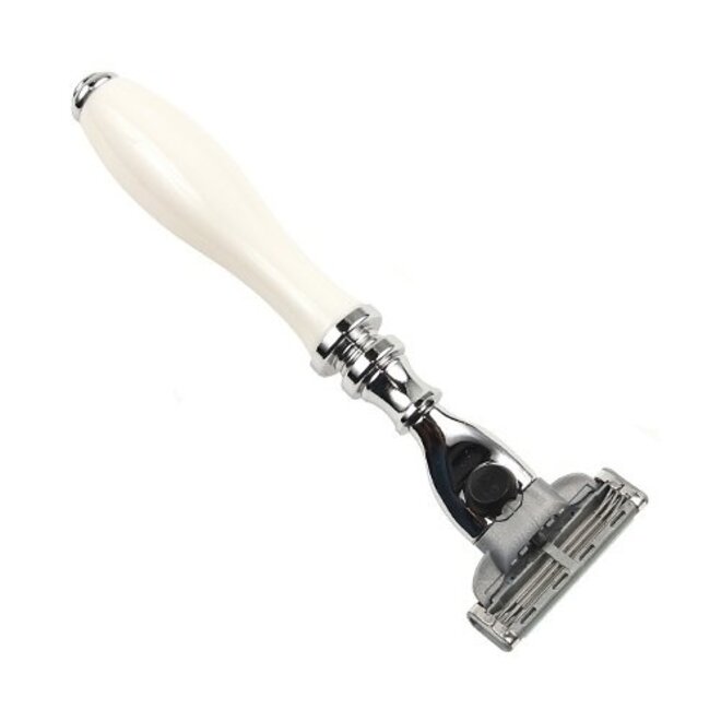 Parker Mach 3 Razor with White Handle