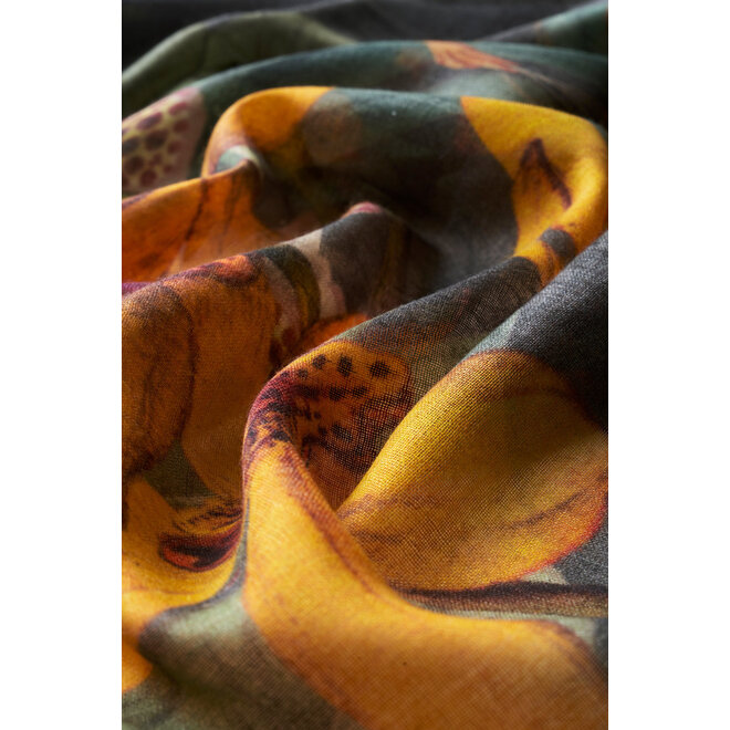Wool Wrap Botany Bliss Scarf (Charcoal)