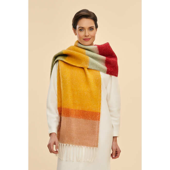 Soho Cozy Scarf (Burgundy Mix)