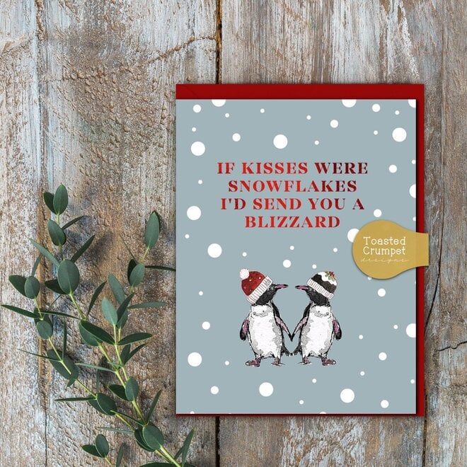 If Kisses Were Snowflakes Christmas Card