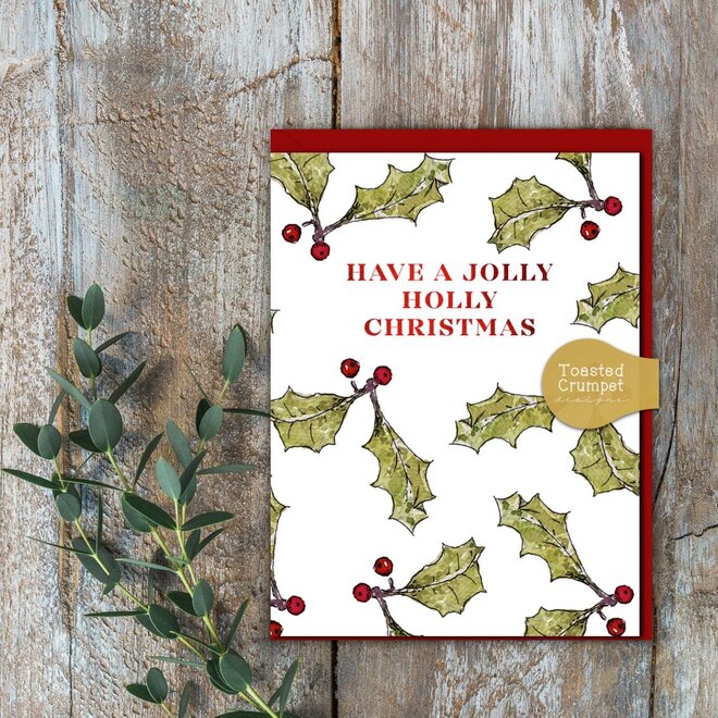 Have a Jolly Holly Christmas Card