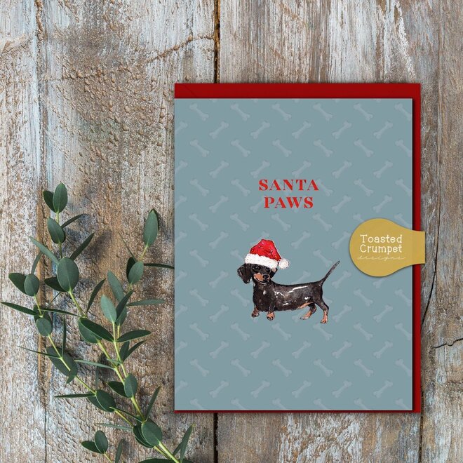 Santa Paws Christmas Card