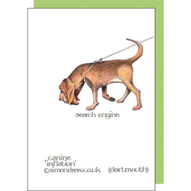 Canine Inflation Greeting Card