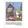 Gardening Duck Chinese Saying Card