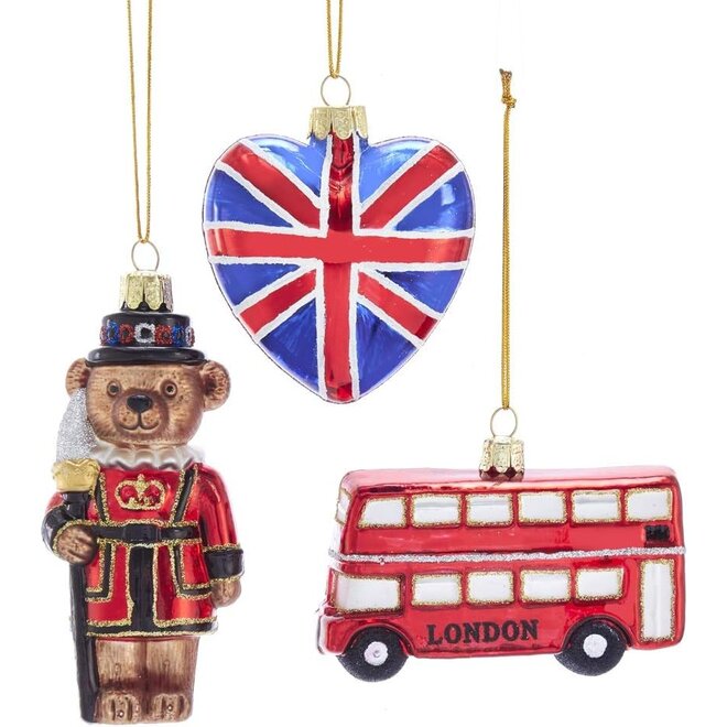 Kurt Adler British Ornaments Set