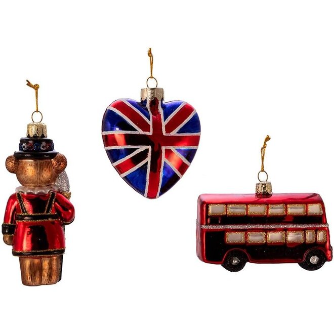 Kurt Adler British Ornaments Set