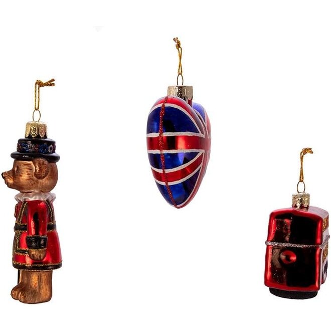 Kurt Adler British Ornaments Set
