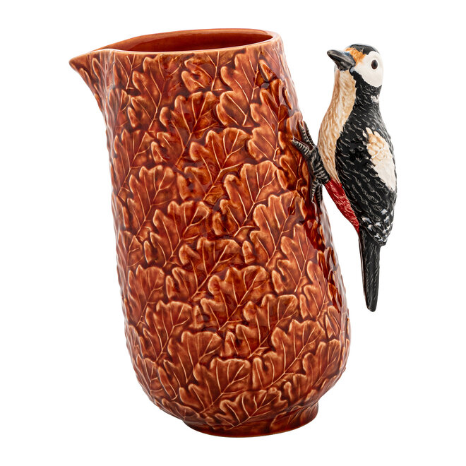 Bordallo Pinheiro x Claudia Schiffer Gudrun Woodpecker Medium Pitcher