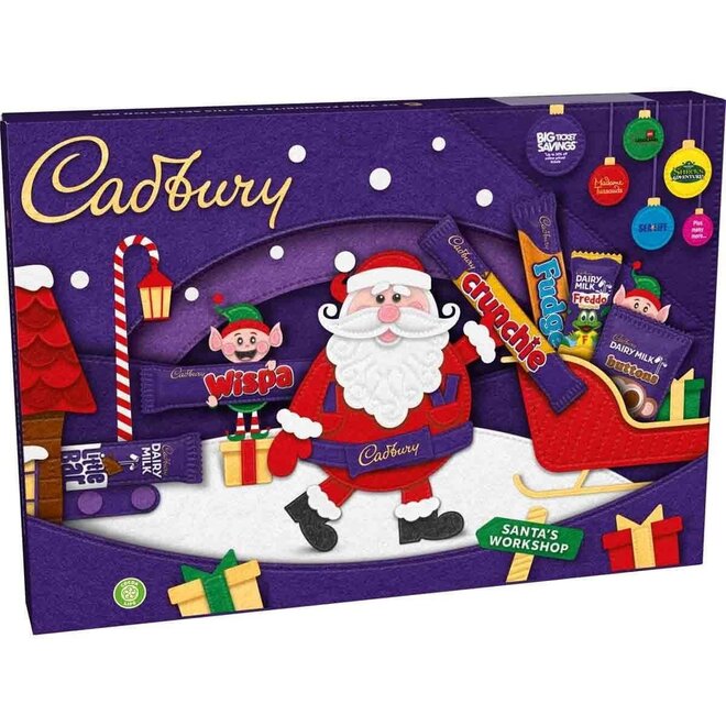 Cadbury Santa Christmas Selection Box 125g