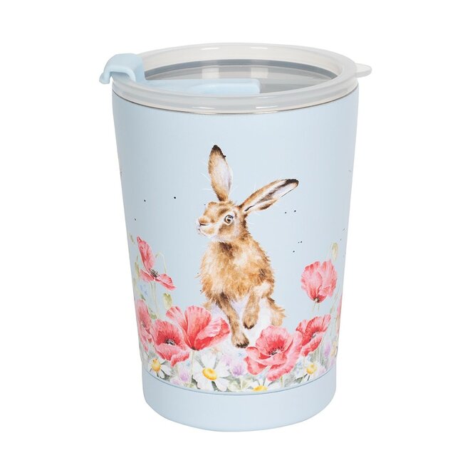 Field Of Flowers Hare Thermal Travel Cup
