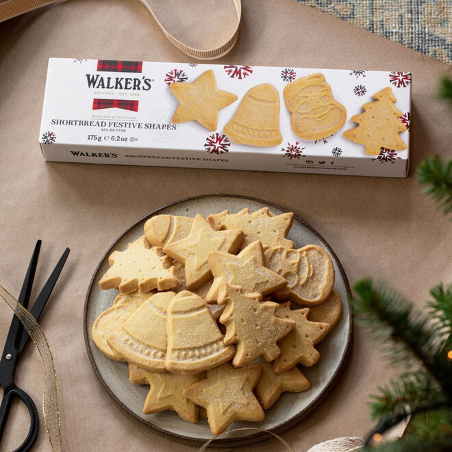 Walkers Festive Shapes Shortbread 175g