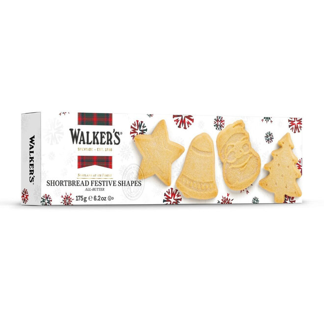 Walkers Festive Shapes Shortbread 175g