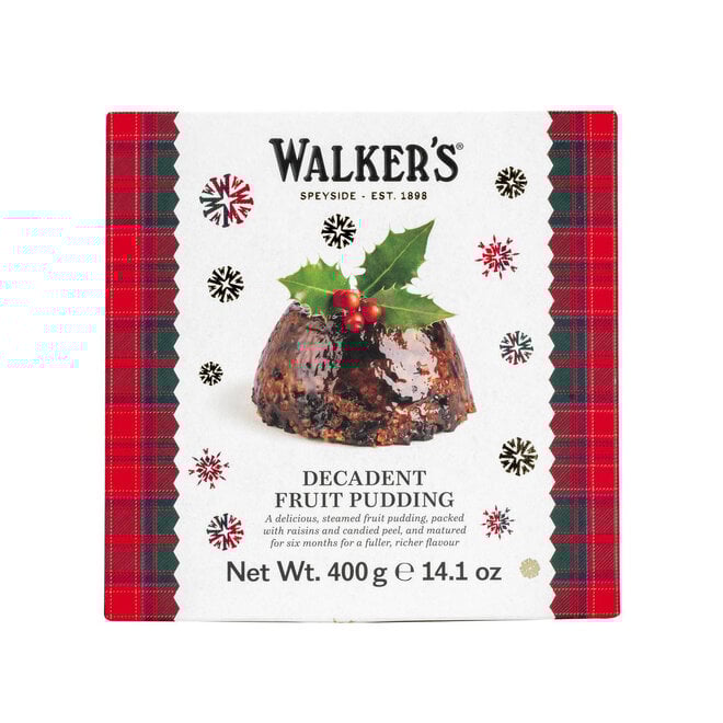 Walkers Large Decadent Rich Fruit Pudding 400g