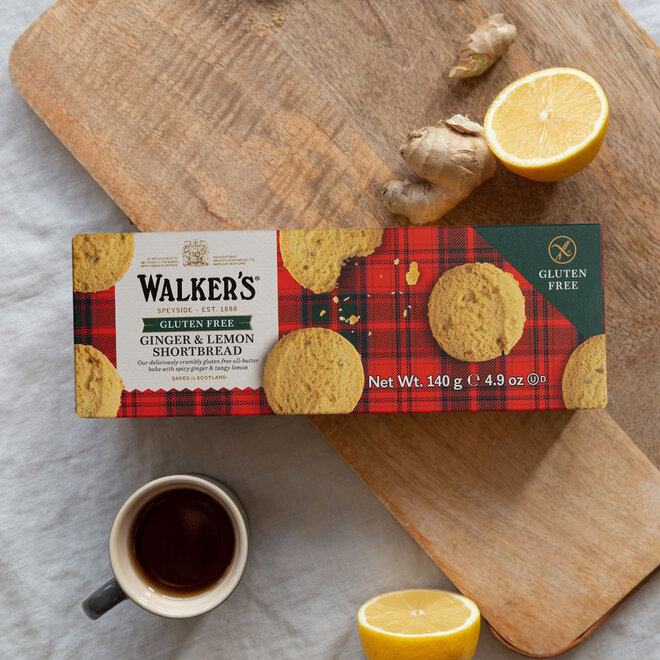 Walker's Gluten Free Ginger & Lemon Shortbread