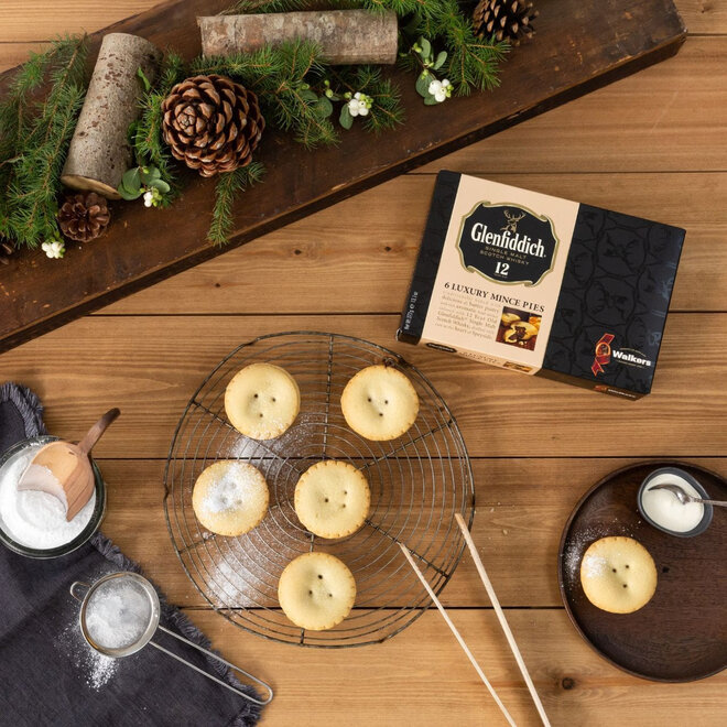 Walkers Glenfiddich 6 Luxury Mincemeat Tarts