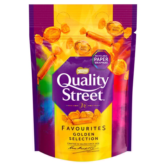 Quality Street Favorites Golden Selection Sharing Pouch 283g