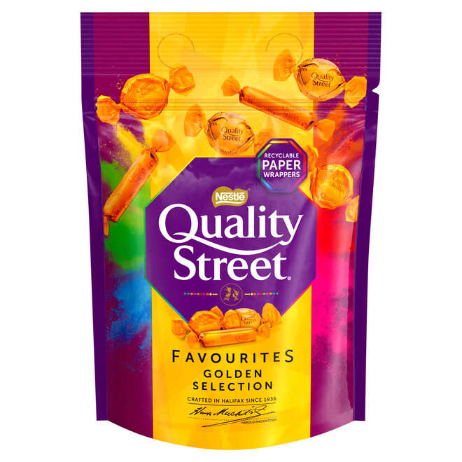 Quality Street Favorites Golden Selection Sharing Pouch 283g