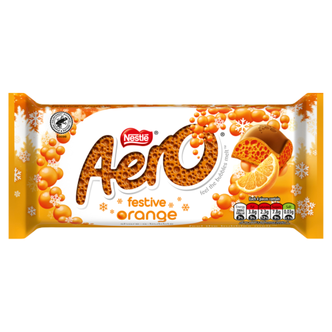 Nestle Aero Festive Orange Bar 90g